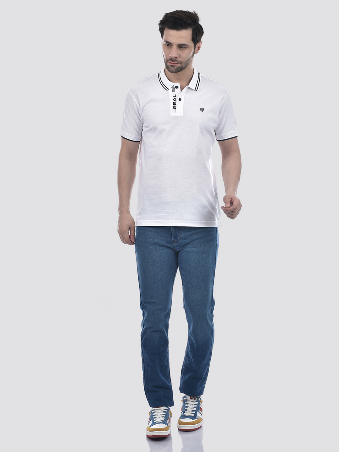 Numero Uno Men Solid Blue Jeans